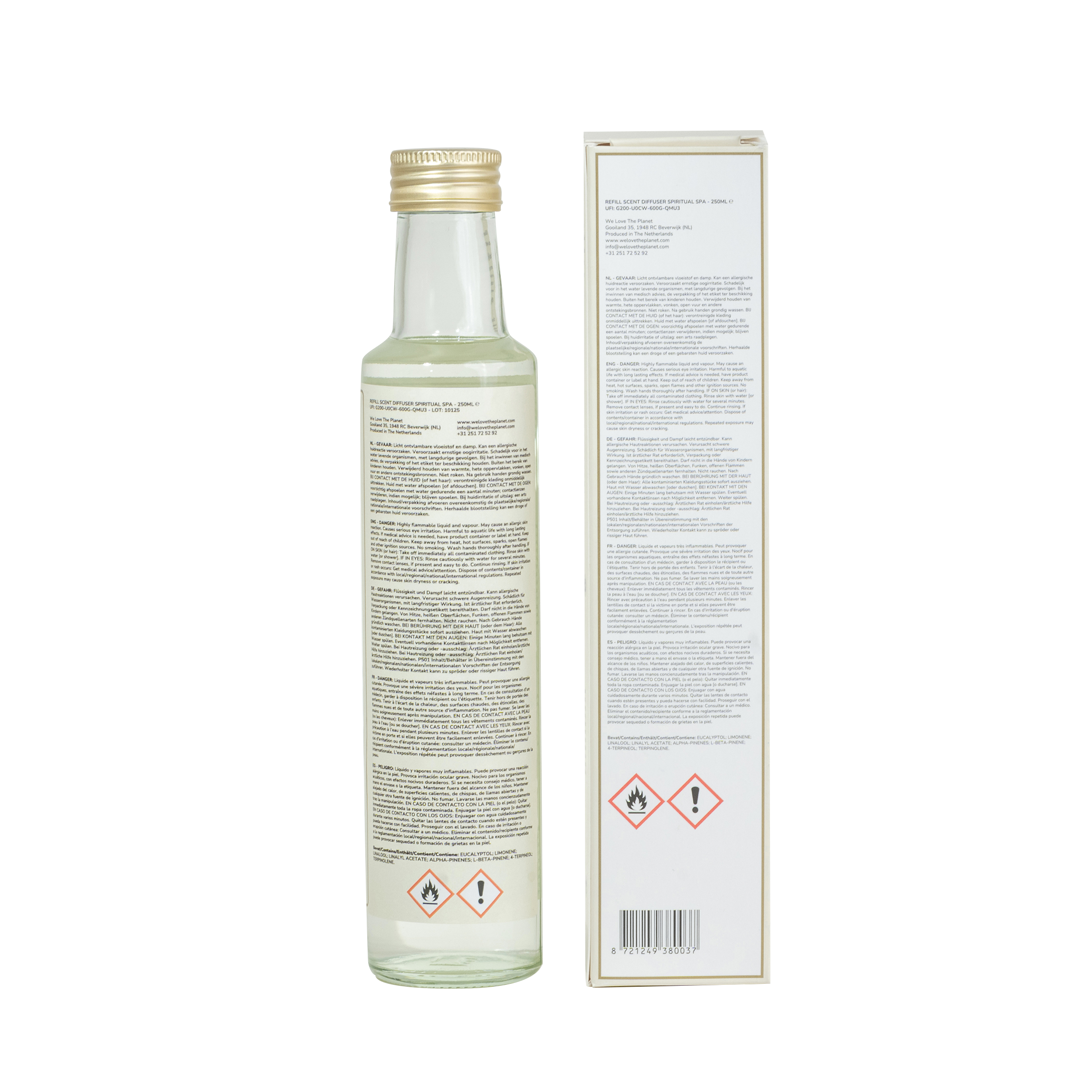 Natural Scent Diffuser Refill 250 ml Spiritual Spa